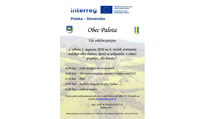 6. ročník stretnutia rodákov obce Palota